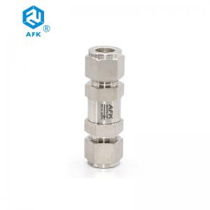 China High Pressure Air Compressor Check Valve Stainless Steel One Way Fuel Check Valve 6mm OD supplier