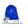 China 10kgs Strength Two Layer CPE LDPE Plastic Drawstring Backpack wholesale