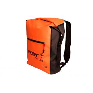 China Military Kayak Orange Dry Bag Daypack Customized Size With Two Straps supplier