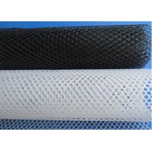 China High Tensile HDPE Plastic Animal Zoo Net 5mmx5mm Diamond Hole Black / White supplier