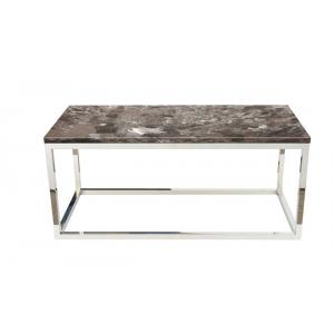 China Stone Top Metal Living Room Coffee Table Bedroom Side Tables Stainless Steel Polished supplier