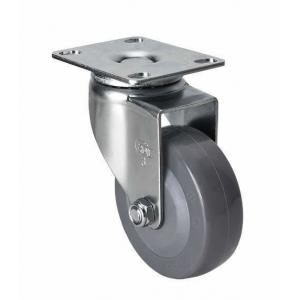 3" 70kg Plate Swivel PU Caster Edl Light 3613-74 for Material Handling Caster Wheels