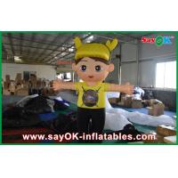 China Oxford Cloth Inflatable Cartoon Characters Yellow Boy Children For Advertising on sale