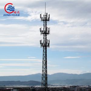 55 Meter Antenna Mast Tower 4 Leg Tubular Telecommunication Cell Tower