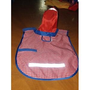 China dog raincoat w/reflective strip supplier