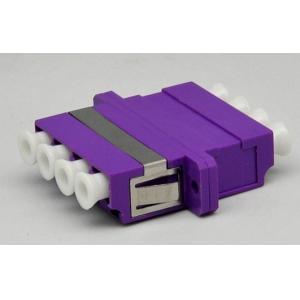 China Multi Mode Fiber Optic Adapter Low Insertion Loss With Long Flanged supplier