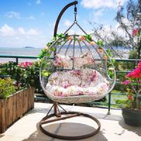 China Max Load 500KG Wicker Basket Swing Chair Orchid Cradle Garden Basket Chair on sale