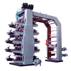 Hi Speed 10 Color Flexo Printing Machine , Flexographic Printing Machine