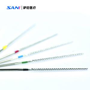 Dental Root Canal Stainless Steel U Files 32mm 15#-40# For Root Canal Treatment