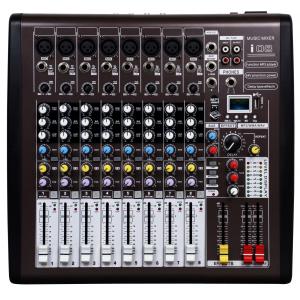 China 8 channel Professional Audio Mixer  with DSP I08 , Portable Power Mixer supplier