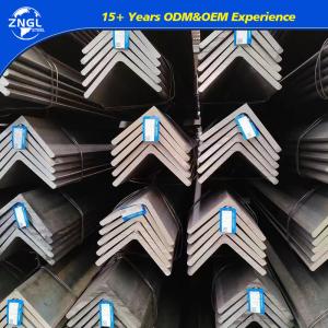 Hot Dipped Galvanized Angle Iron Angle Bar Steels with Flange Thickness of 8mm 64mm