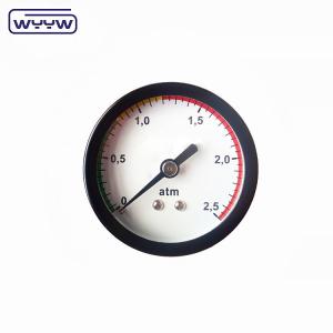 good quality competitive price natural gas 50mm black steel case bar psi double scale 1/8"bsp axial pressure gauge