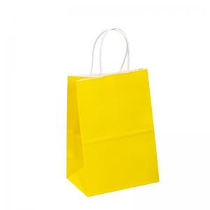 Recycled Fashion Brands Custom Logo Printed Shopping Paper Bags With Handle