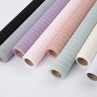 China Florist Wrapping Packing Polyester Stripe Deco Mesh Roll 70-80gsm on sale