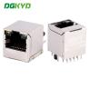 China 180 degree Ethernet port vertical RJ45 connector Gigabit integrated filter DGKYD511Q106AB1A8D wholesale