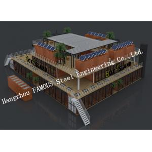 China Customised Modular Prefab Container House For Shopping Center Or Coffee Bar supplier