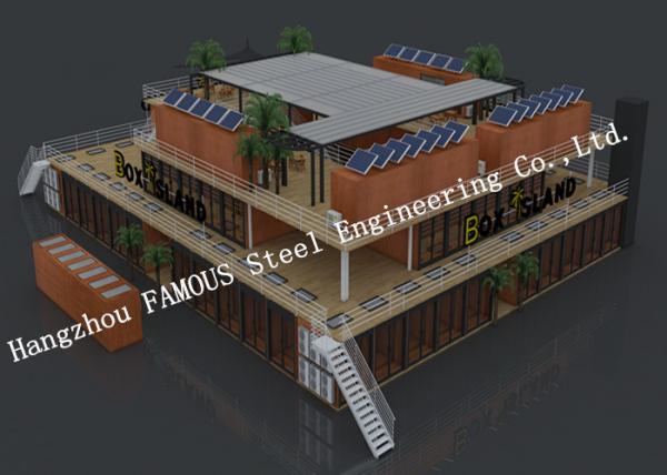 Customized Modular Prefab Container House For Shopping Center Or Coffee Bar