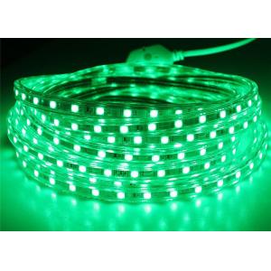 China Green High Voltage LED Strip 165 Feet / Roll 14.4W / M Lamp Power supplier