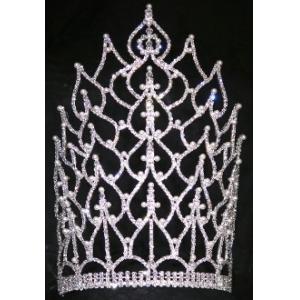 Coronas y tiaras de la perla para las coronas altas del desfile del whosale del proveedor de las coronas de las coronas del desfile y las coronas del custoim de las tiaras