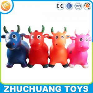 China phthalate free pvc music color painting bull cow riding toys for kids supplier