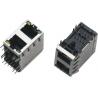 China 2x1 Dual Port RJ45 Connector , RJ45 Through Connector AC 1500Vrms 50Hz Withstand Voltage wholesale
