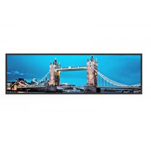 Wall Mounted Stretched Bar LCD Monitor , Ultra Wide LCD Display For Shelf Edge