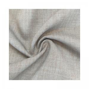 China Herringbone Stretch Fabric 100% Polyester Like Linen Tweed Fabric For Coat Pant Men Suit supplier