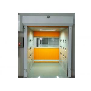 PVC Rolling Shutter Door Cleanroom Air Shower Micro-electronics PLC Control System