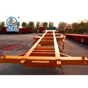 China Three Axles 40 ft 20 ft Container Chassis Skeleton Semi Trailer Truck supplier