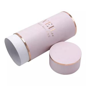 Custom Printed Logo Round Cylinder Container Eco Friendly For Apparel Veil