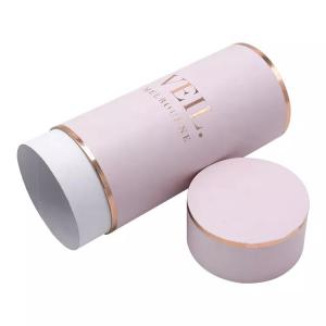 China Logo Round Cylinder Container Eco impresso feito sob encomenda amigável para o véu do fato supplier