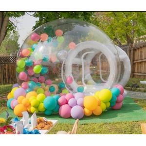 China Cúpula de alto rendimiento iglú PVC claro túnel único al aire libre campamento transparente carpas de burbujas inflables de fiesta supplier