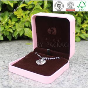 High-end luxury pearl necklace gift box certificated by ISO BV SGS can print the company LOGO