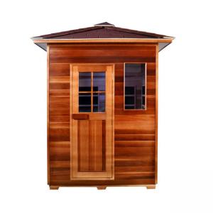 Infrarouge en bois de personne de Heater Outdoor Dry Sauna Room 3 de panneau de carbone