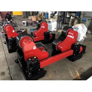 Black-Red 20T Self Aligning Pipe Welding Rotator ,Wind Tower Tank Turning Rolls