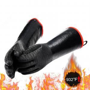 Turkey Fryer Black BBQ Neoprene Kitchen Gloves Dotted OEM