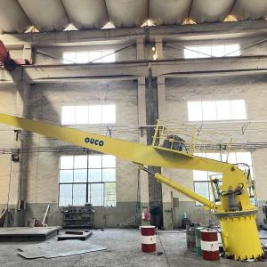 China 5T15M Hydraulic Marine Straight Boom Cranes With Large Working Radius supplier