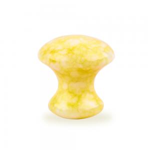 China Yellow Jade Mushroom Crystal Guasha Board For Personal Health Care supplier