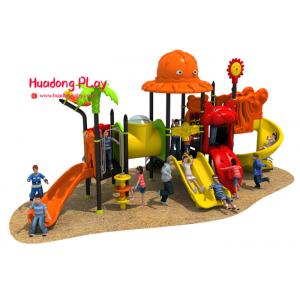 China Theme Roof Outdoor Playground Equipment , Child Play Slide Multi - Functional supplier