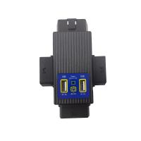 China OBD2 power converter one minute three to car 2USB supply ports on sale