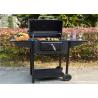 Factory price outdoor villa countryard Charcoal BBQ Grill Trolley Smoker