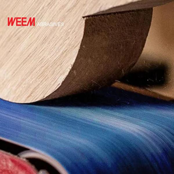 ZIRCONIA ALUMINA / CALCINED ALUMINA BLENDED GRAIN POLYESTER CLOTH WIDE SANDING BELT  FOR WOOD-BASED PANEL / PARTICLEBOARD / MDF