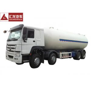 HOWO Chassis LPG Semi Trailer Dual Layer Structure Turbo Charged Engine