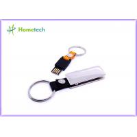 China Sliver 4GB Keychain Leather USB Flash Disk Memory Stick Pen Thumb Drive on sale