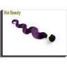 China Purple Color Soft 14 Inch Brazilian Virgin Hair Body Wave For Wedding wholesale