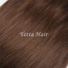 China Smooth Soft Pre Bonded Dip Dye Hair Extensions / Dark Brown Virgin Hair wholesale