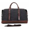 Large Grey Canvas Mens Luggage Duffel Bags For Outdoor 21.5" L X 9.5" D X 12" H