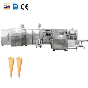 China 89 Plates Biscuit Making Equipment Barquillo Cone Maker 14kg / Hour supplier