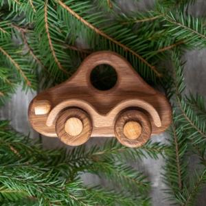 China Stained Beech Handmade Wooden Toys , Handmade Wooden Cars For Preschoolers supplier