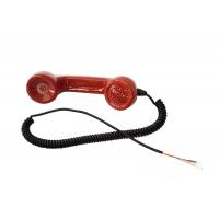 China Anti Destructive PC / ABS Material Red Telephone Handset for Public Phone on sale